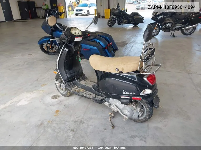 2009 Vespa Lx 150 VIN: ZAPM448F895014894 Lot: 40497368