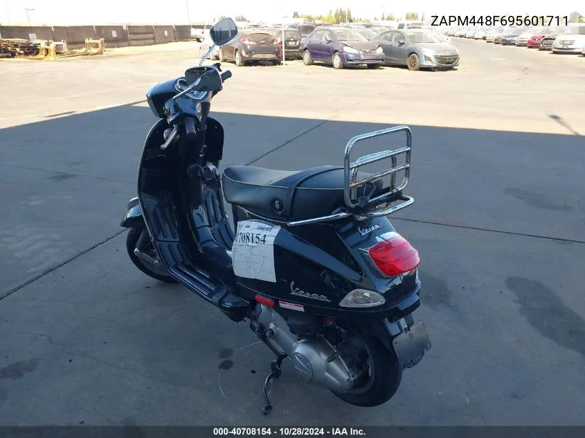 2009 Vespa Lx 150 VIN: ZAPM448F695601711 Lot: 40708154