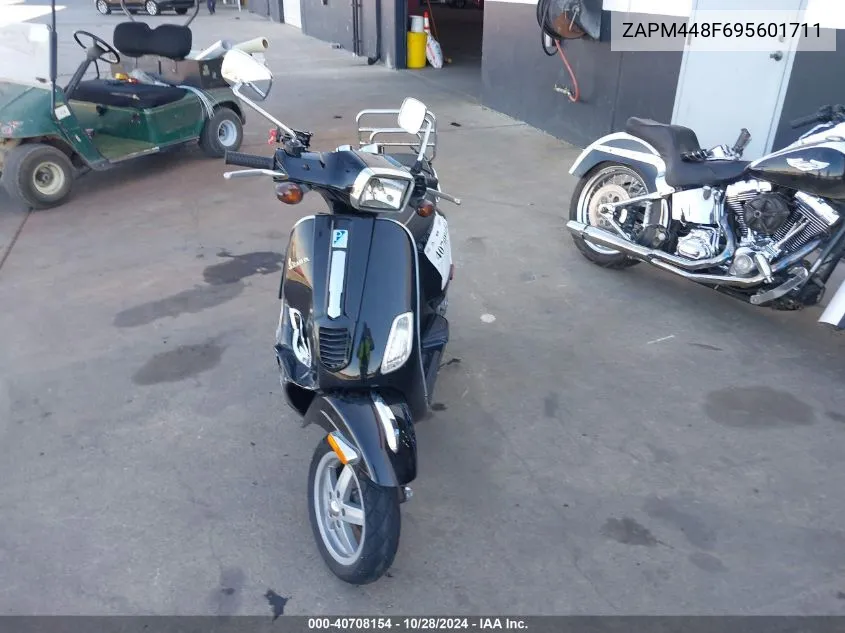 2009 Vespa Lx 150 VIN: ZAPM448F695601711 Lot: 40708154