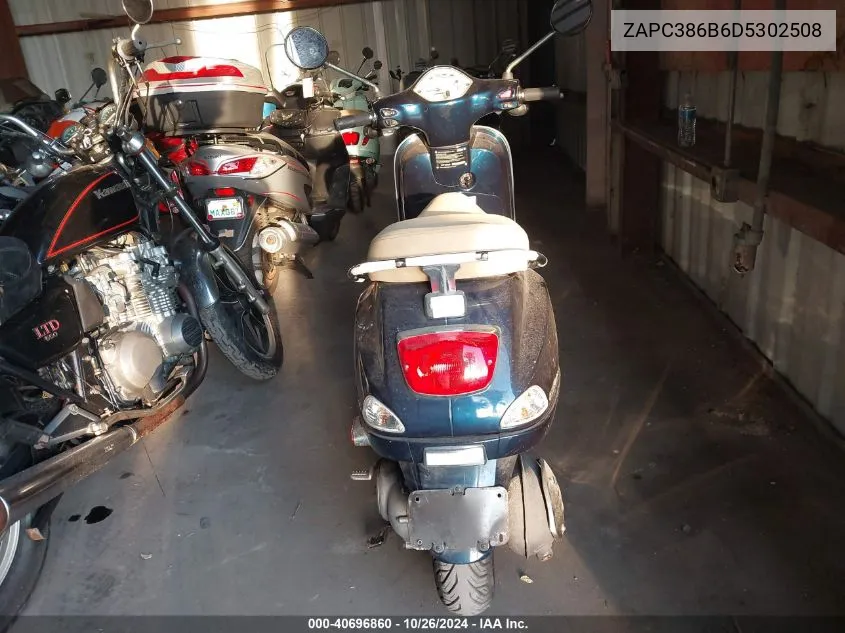 2013 Vespa Lx 50 VIN: ZAPC386B6D5302508 Lot: 40696860