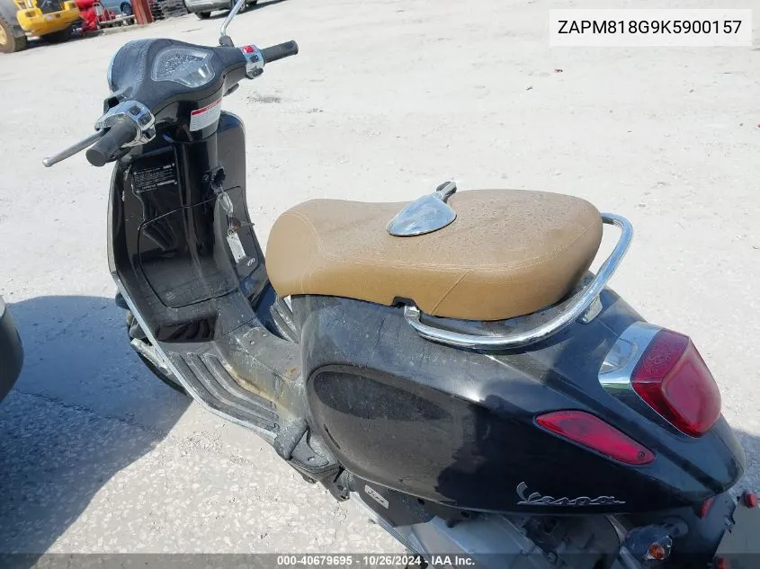 2019 Vespa Primavera VIN: ZAPM818G9K5900157 Lot: 40679695