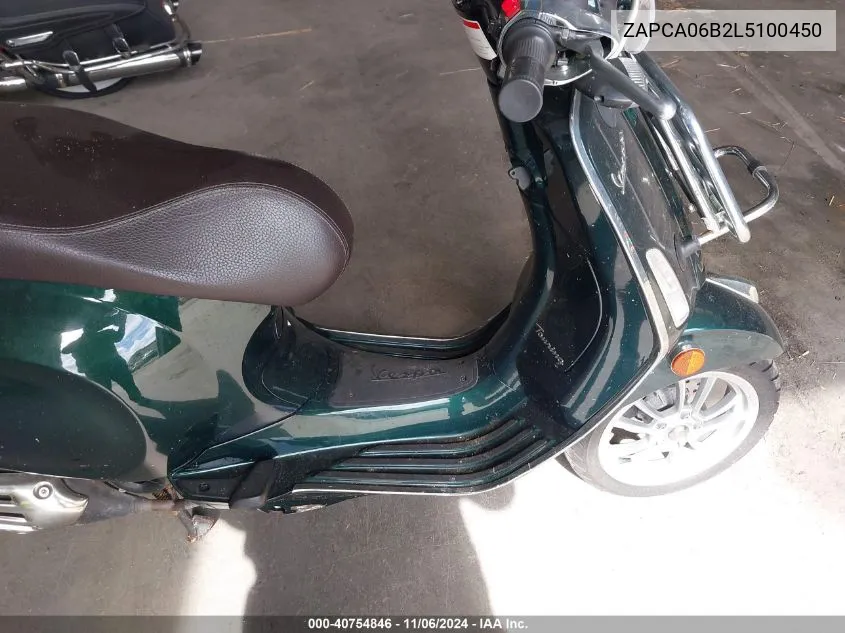 2020 Vespa Primavera VIN: ZAPCA06B2L5100450 Lot: 40754846