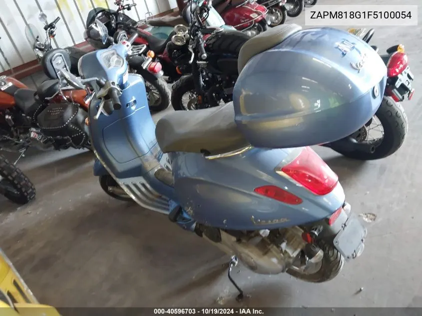 2015 Vespa Sprint 150 3V VIN: ZAPM818G1F5100054 Lot: 40596703