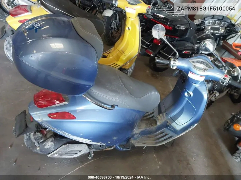 2015 Vespa Sprint 150 3V VIN: ZAPM818G1F5100054 Lot: 40596703