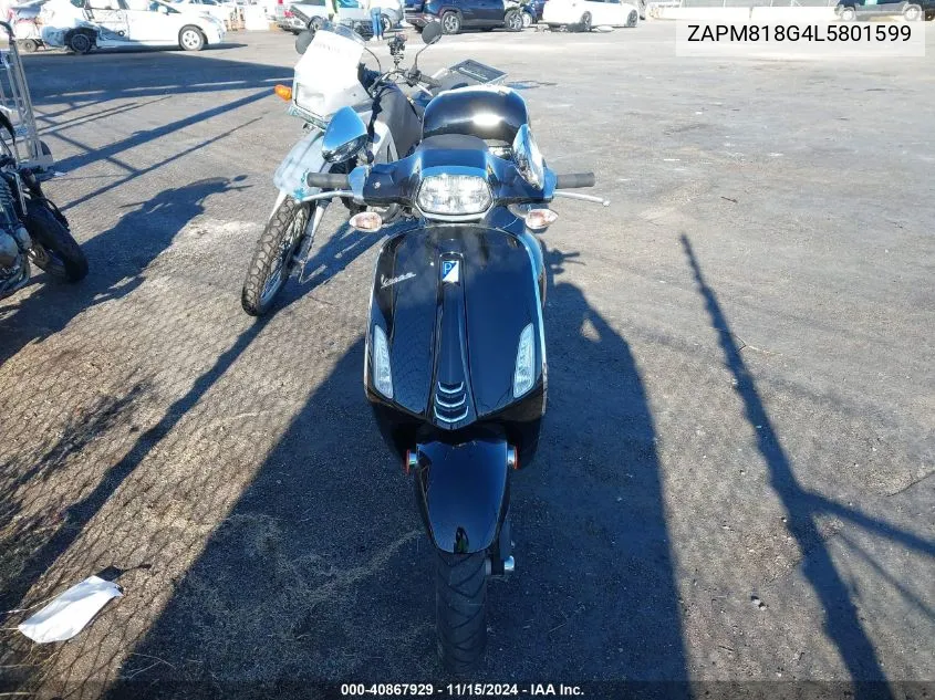 2020 Vespa Sprint VIN: ZAPM818G4L5801599 Lot: 40867929