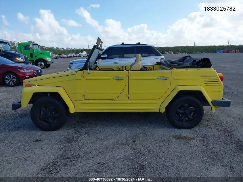 1973 Volkswagen Thing VIN: 1833025782 Lot: 40738092