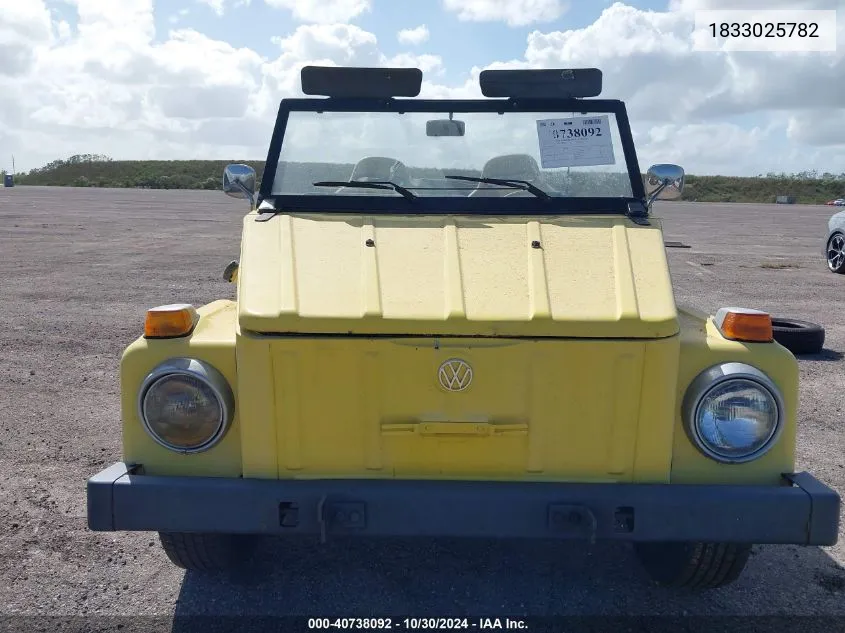 1973 Volkswagen Thing VIN: 1833025782 Lot: 40738092