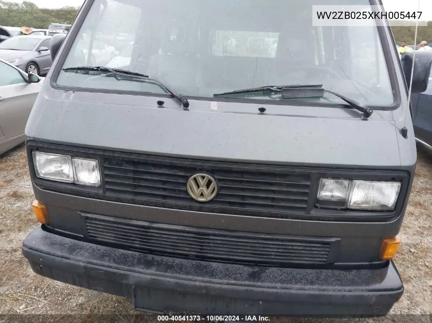 WV2ZB025XKH005447 1989 Volkswagen Vanagon Campmobile