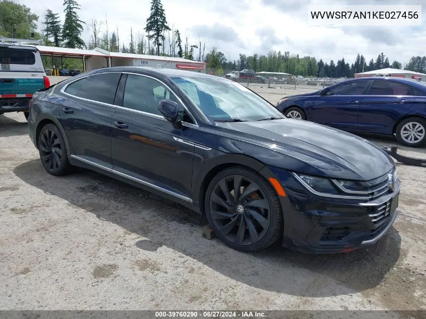 WVWSR7AN1KE027456 2019 Volkswagen Arteon 2.0T Sel R-Line