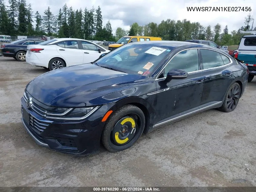 WVWSR7AN1KE027456 2019 Volkswagen Arteon 2.0T Sel R-Line