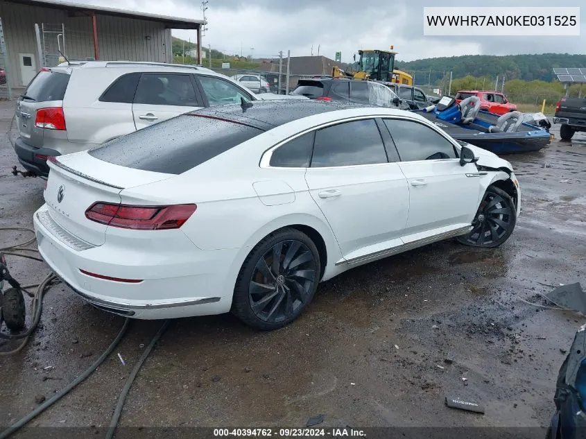 WVWHR7AN0KE031525 2019 Volkswagen Arteon Sel