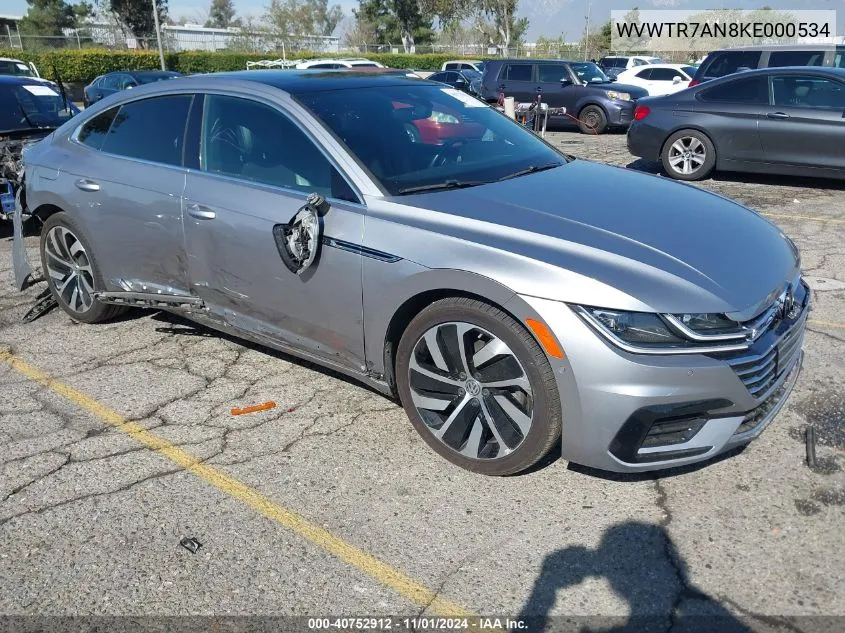 2019 Volkswagen Arteon 2.0T Sel Premium R-Line VIN: WVWTR7AN8KE000534 Lot: 40752912