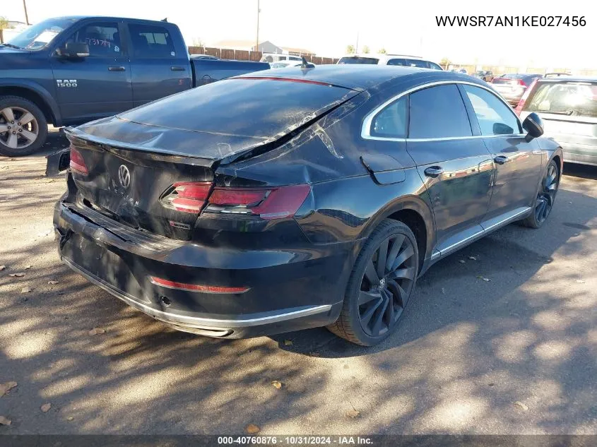 2019 Volkswagen Arteon 2.0T Sel R-Line VIN: WVWSR7AN1KE027456 Lot: 40760876