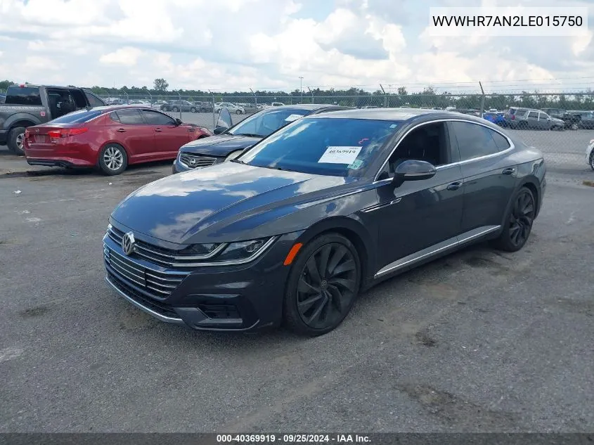 2020 Volkswagen Arteon 2.0T Sel R-Line VIN: WVWHR7AN2LE015750 Lot: 40369919