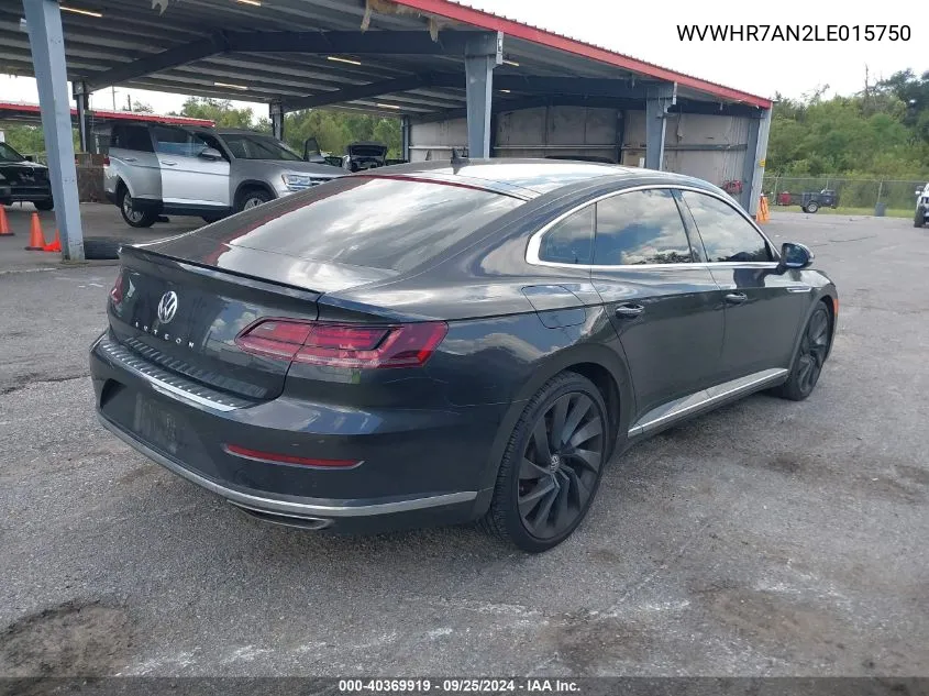 2020 Volkswagen Arteon 2.0T Sel R-Line VIN: WVWHR7AN2LE015750 Lot: 40369919