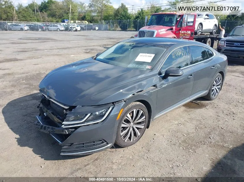 2020 Volkswagen Arteon 2.0T Sel VIN: WVWCR7AN7LE017097 Lot: 40491500