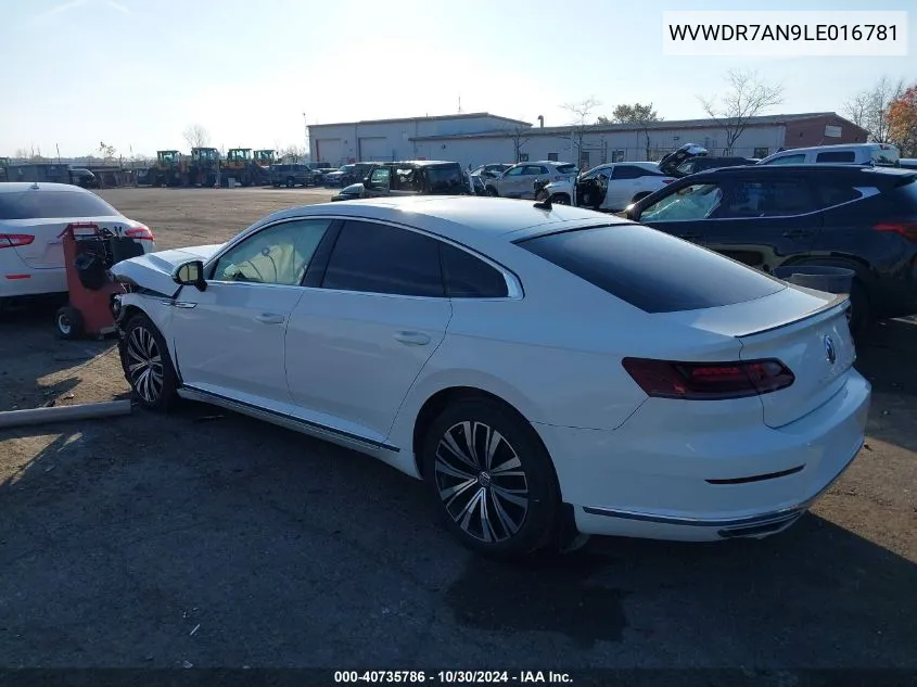 2020 Volkswagen Arteon 2.0T Sel VIN: WVWDR7AN9LE016781 Lot: 40735786