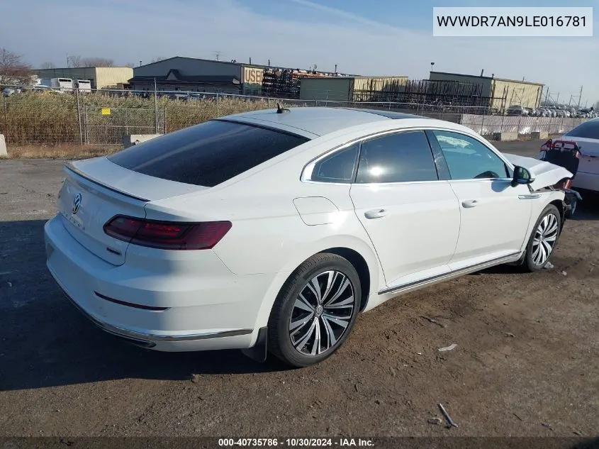 2020 Volkswagen Arteon 2.0T Sel VIN: WVWDR7AN9LE016781 Lot: 40735786