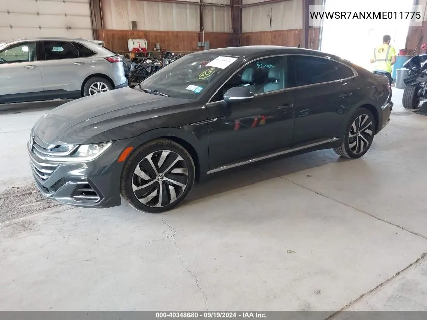 WVWSR7ANXME011775 2021 Volkswagen Arteon 2.0T Sel R-Line