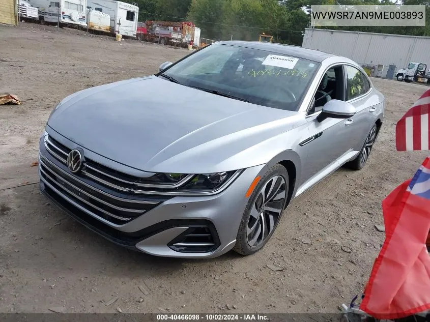 2021 Volkswagen Arteon 2.0T Sel R-Line VIN: WVWSR7AN9ME003893 Lot: 40466098