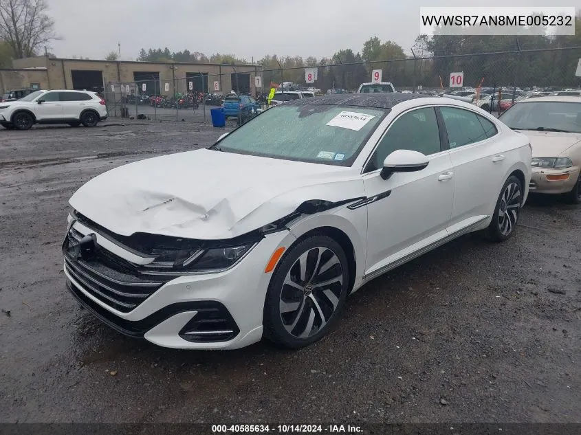 2021 Volkswagen Arteon 2.0T Sel R-Line VIN: WVWSR7AN8ME005232 Lot: 40585634