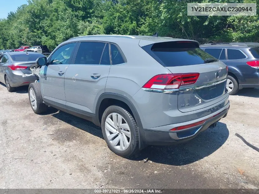 2020 Volkswagen Atlas Cross Sport 3.6L V6 Se W/Technology/3.6L V6 Se W/Technology R-Line VIN: 1V21E2CAXLC230944 Lot: 39727021