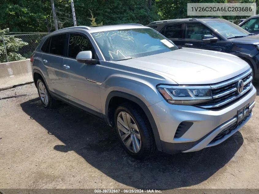 2020 Volkswagen Atlas Cross Sport 2.0T Se W/Technology/2.0T Se W/Technology R-Line VIN: 1V26C2CA6LC203686 Lot: 39732687