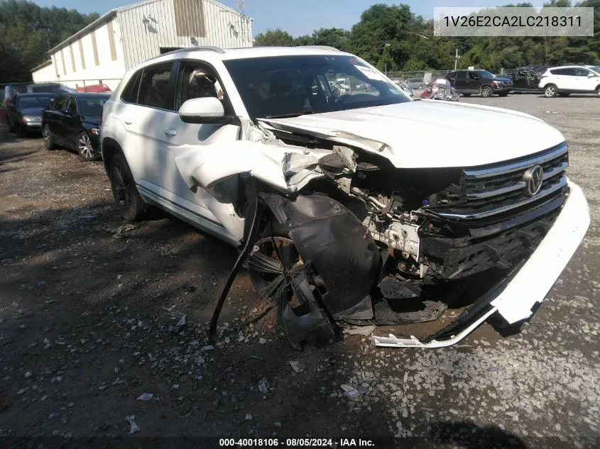 2020 Volkswagen Atlas Cross Sport 3.6L V6 Se W/Technology/3.6L V6 Se W/Technology R-Line VIN: 1V26E2CA2LC218311 Lot: 40018106