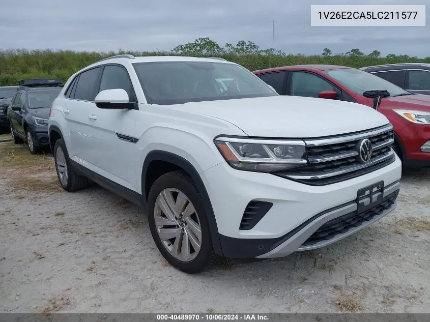 2020 Volkswagen Atlas Cross Sport Se VIN: 1V26E2CA5LC211577 Lot: 40489970