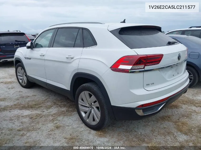 2020 Volkswagen Atlas Cross Sport Se VIN: 1V26E2CA5LC211577 Lot: 40489970