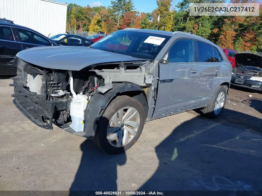 2020 Volkswagen Atlas Cross Sport Se VIN: 1V26E2CA3LC217412 Lot: 40529831