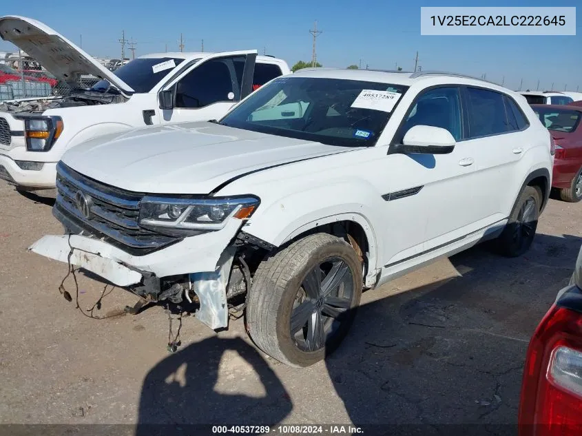 2020 Volkswagen Atlas Cross Sport Se VIN: 1V25E2CA2LC222645 Lot: 40537289