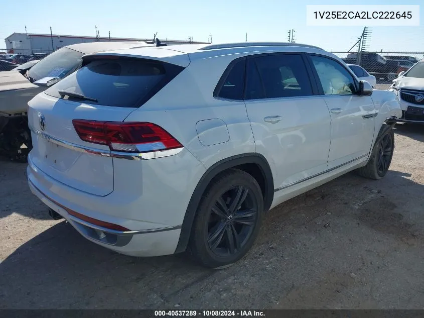 2020 Volkswagen Atlas Cross Sport Se VIN: 1V25E2CA2LC222645 Lot: 40537289