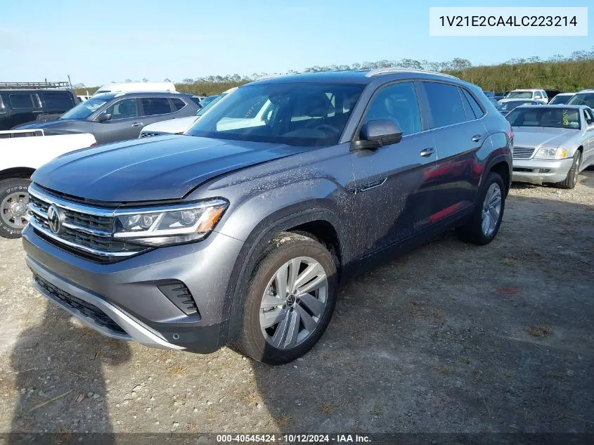 2020 Volkswagen Atlas Cross Sport 3.6L V6 Se W/Technology/3.6L V6 Se W/Technology R-Line VIN: 1V21E2CA4LC223214 Lot: 40545424