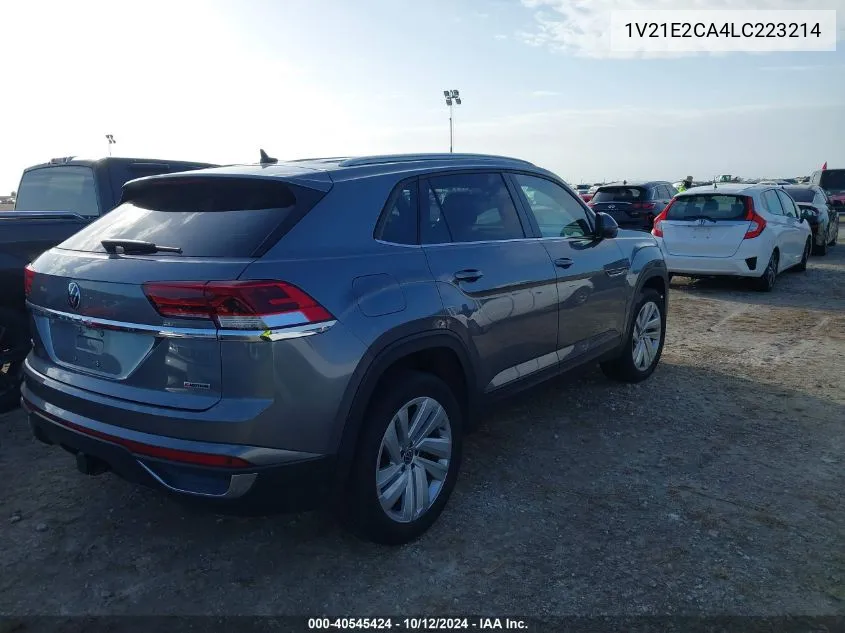 2020 Volkswagen Atlas Cross Sport 3.6L V6 Se W/Technology/3.6L V6 Se W/Technology R-Line VIN: 1V21E2CA4LC223214 Lot: 40545424