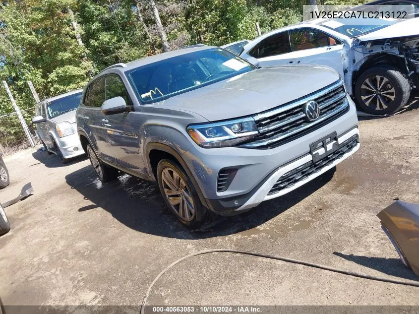 2020 Volkswagen Atlas Cross Sport 3.6L V6 Se W/Technology/3.6L V6 Se W/Technology R-Line VIN: 1V26E2CA7LC213122 Lot: 40563053