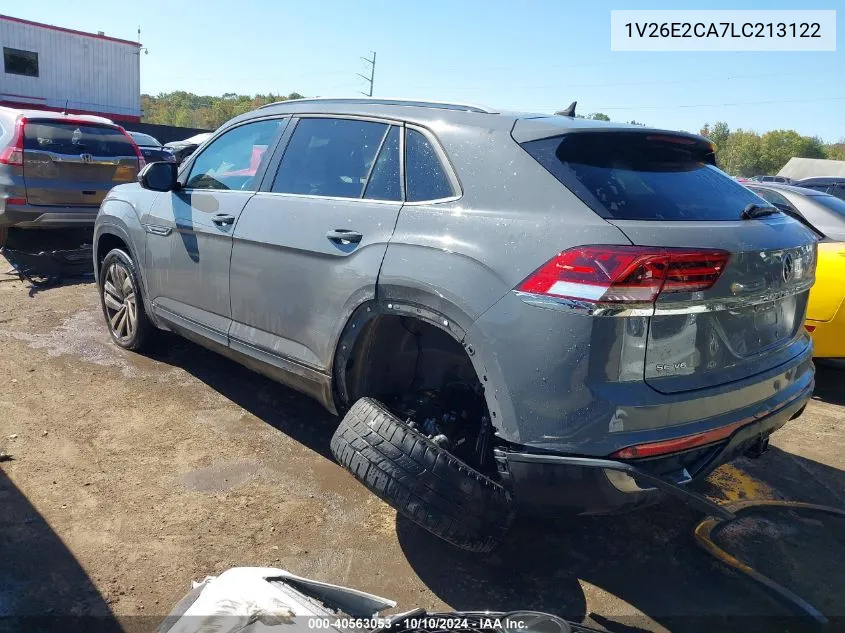 2020 Volkswagen Atlas Cross Sport 3.6L V6 Se W/Technology/3.6L V6 Se W/Technology R-Line VIN: 1V26E2CA7LC213122 Lot: 40563053