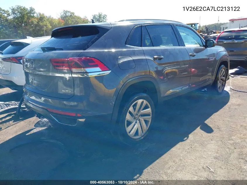 2020 Volkswagen Atlas Cross Sport 3.6L V6 Se W/Technology/3.6L V6 Se W/Technology R-Line VIN: 1V26E2CA7LC213122 Lot: 40563053