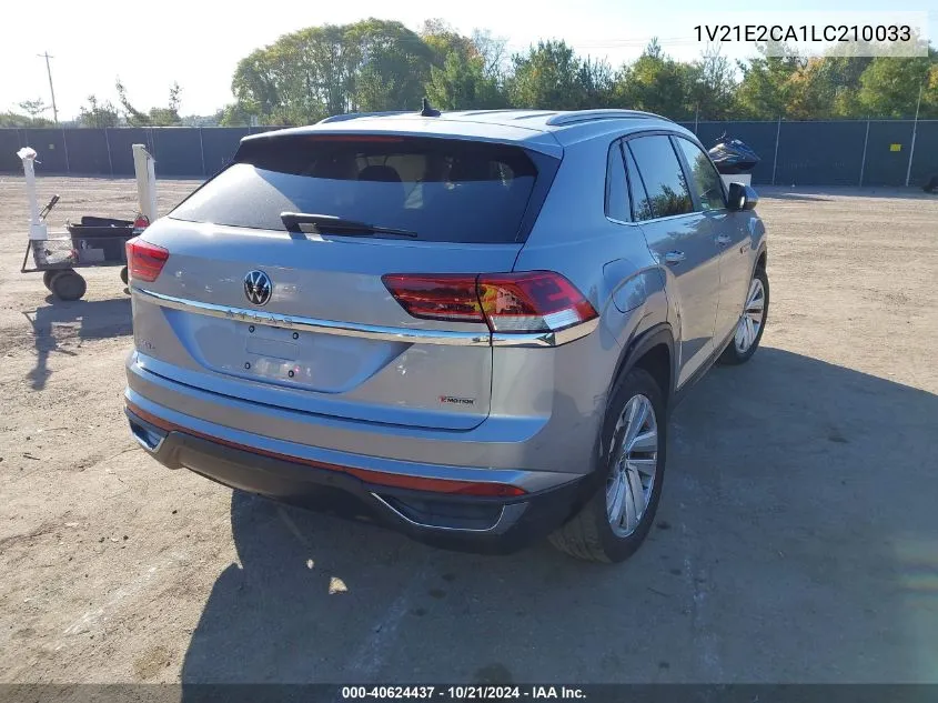 2020 Volkswagen Atlas Cross Sport 3.6L V6 Se W/Technology/3.6L V6 Se W/Technology R-Line VIN: 1V21E2CA1LC210033 Lot: 40624437