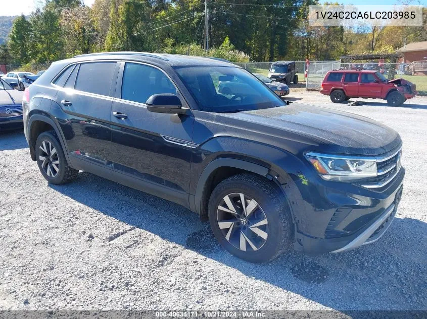 2020 Volkswagen Atlas Cross Sport 2.0T Se VIN: 1V24C2CA6LC203985 Lot: 40634171