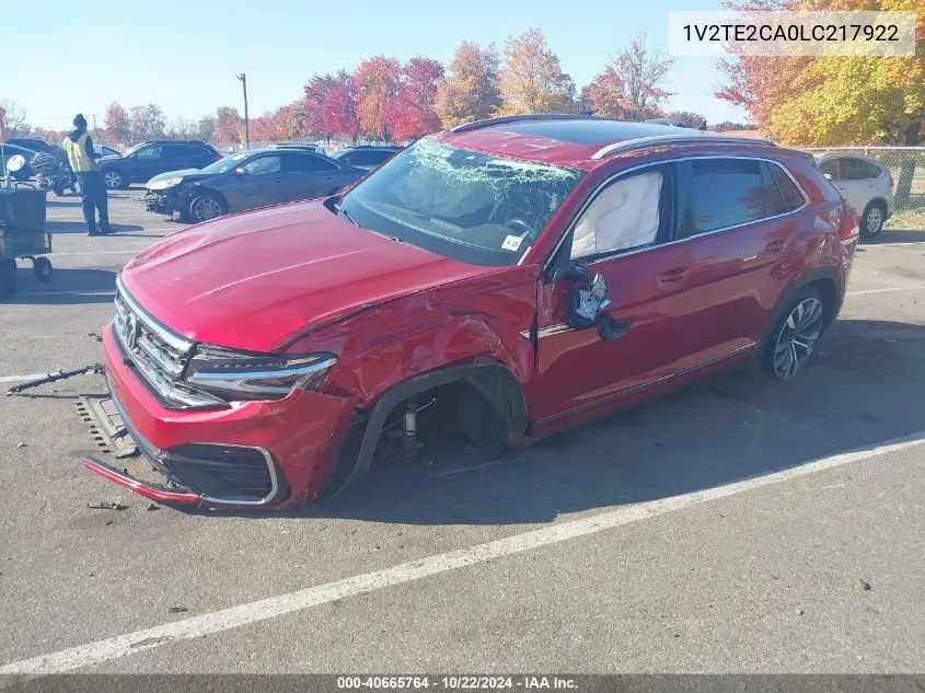 2020 Volkswagen Atlas Cross Sport 3.6L V6 Sel Premium R-Line VIN: 1V2TE2CA0LC217922 Lot: 40665764