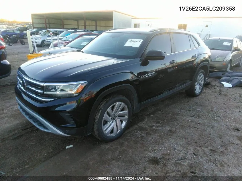 2020 Volkswagen Atlas Cross Sport 3.6L V6 Se W/Technology/3.6L V6 Se W/Technology R-Line VIN: 1V26E2CA5LC209358 Lot: 40682455