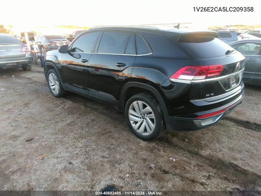 2020 Volkswagen Atlas Cross Sport 3.6L V6 Se W/Technology/3.6L V6 Se W/Technology R-Line VIN: 1V26E2CA5LC209358 Lot: 40682455