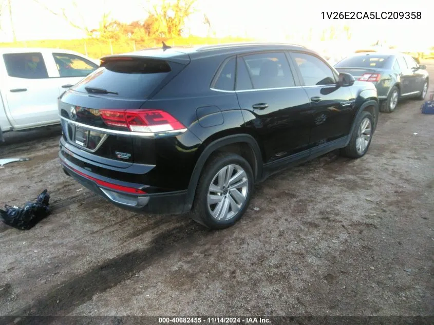 2020 Volkswagen Atlas Cross Sport 3.6L V6 Se W/Technology/3.6L V6 Se W/Technology R-Line VIN: 1V26E2CA5LC209358 Lot: 40682455