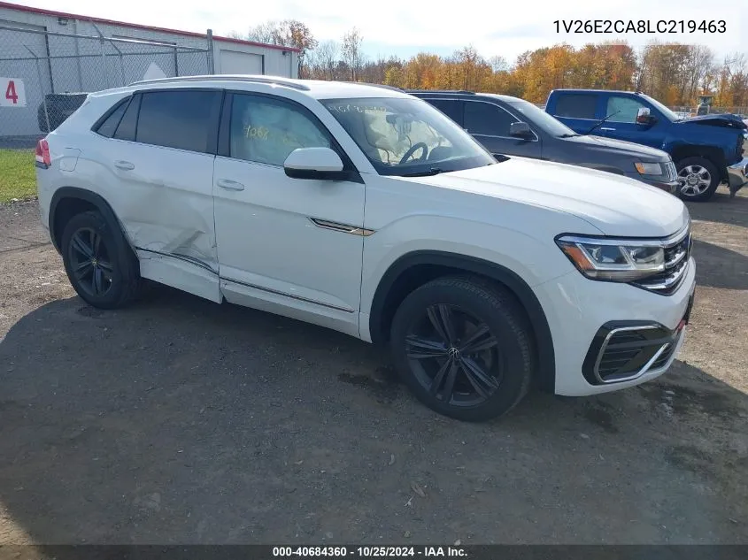 2020 Volkswagen Atlas Cross Sport 3.6L V6 Se W/Technology/3.6L V6 Se W/Technology R-Line VIN: 1V26E2CA8LC219463 Lot: 40684360