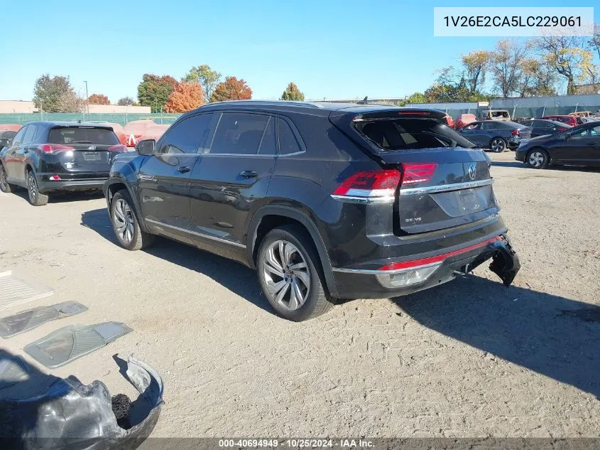 2020 Volkswagen Atlas Cross Sport 3.6L V6 Se W/Technology/3.6L V6 Se W/Technology R-Line VIN: 1V26E2CA5LC229061 Lot: 40694949