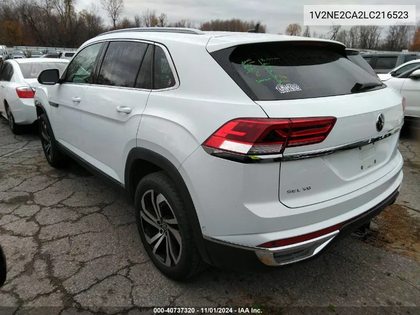 2020 Volkswagen Atlas Cross Sport 3.6L V6 Sel Premium VIN: 1V2NE2CA2LC216523 Lot: 40737320