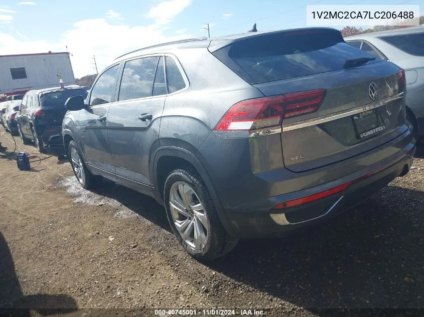 2020 Volkswagen Atlas Cross Sport 2.0T Sel/2.0T Sel Premium/2.0T Sel Premium R-Line/2.0T Sel R-Line VIN: 1V2MC2CA7LC206488 Lot: 40745001