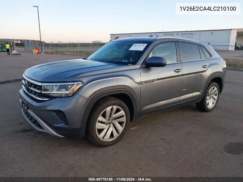 2020 Volkswagen Atlas Cross Sport 3.6L V6 Se W/Technology/3.6L V6 Se W/Technology R-Line VIN: 1V26E2CA4LC210100 Lot: 40776158