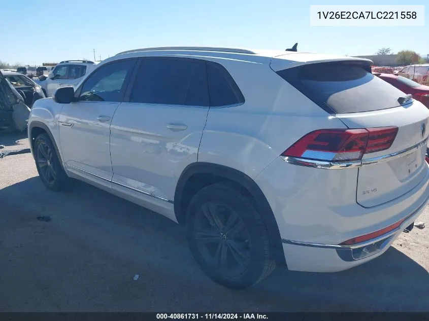 2020 Volkswagen Atlas Cross Sport 3.6L V6 Se W/Technology/3.6L V6 Se W/Technology R-Line VIN: 1V26E2CA7LC221558 Lot: 40861731